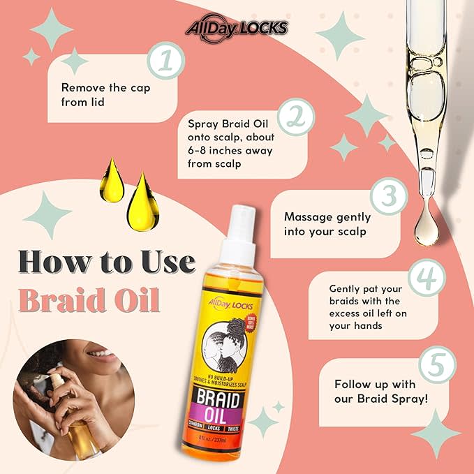 ALLDay Locks Braid Oil 5 oz