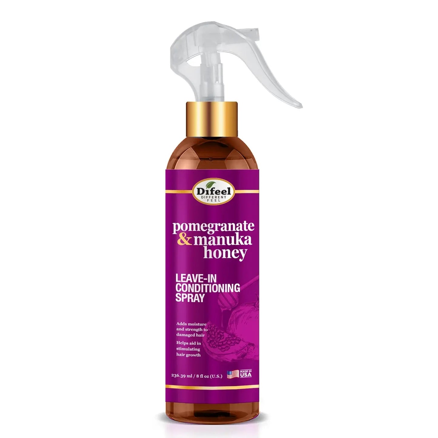 Difeel Pomegranate Manuka Honey Leave In Conditioner Spray 8 oz