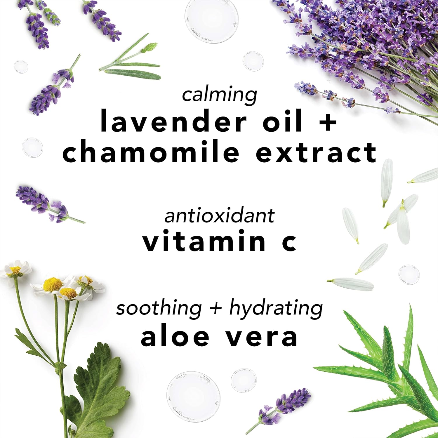 Facial Spray With Aloe, Chamomile and Lavender 6 oz Purple