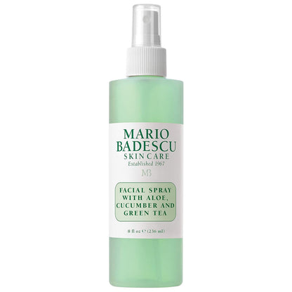 Facial Spray With Aloe, Cucumber and Green Tea 6 oz Green