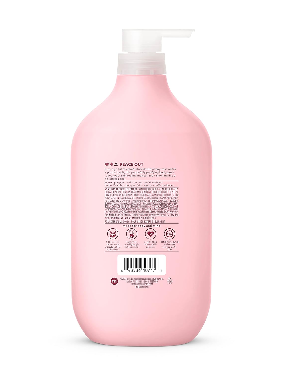 Method Body Wash Pure Peace 28 oz