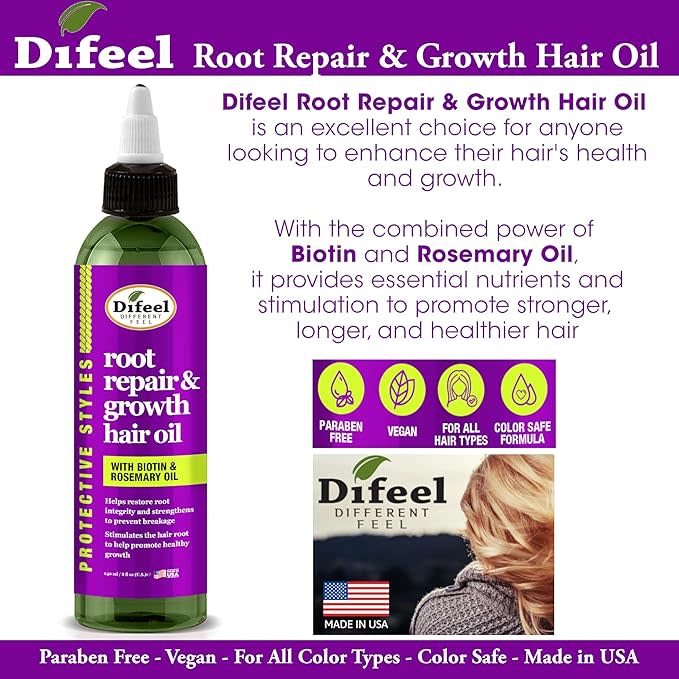 Difeel PS Root Repair Biotin Rosemary Hair Oil 8oz