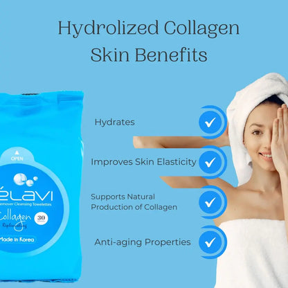Celavi Make-Up Remover Cleansing Towelettes Collagen MT002