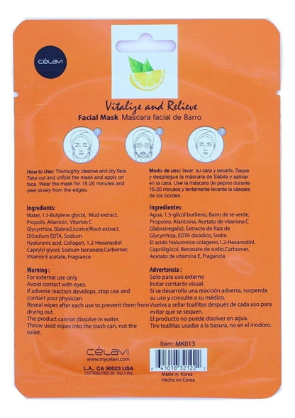 Celavi Vitamin C Facial Mask Single MK013