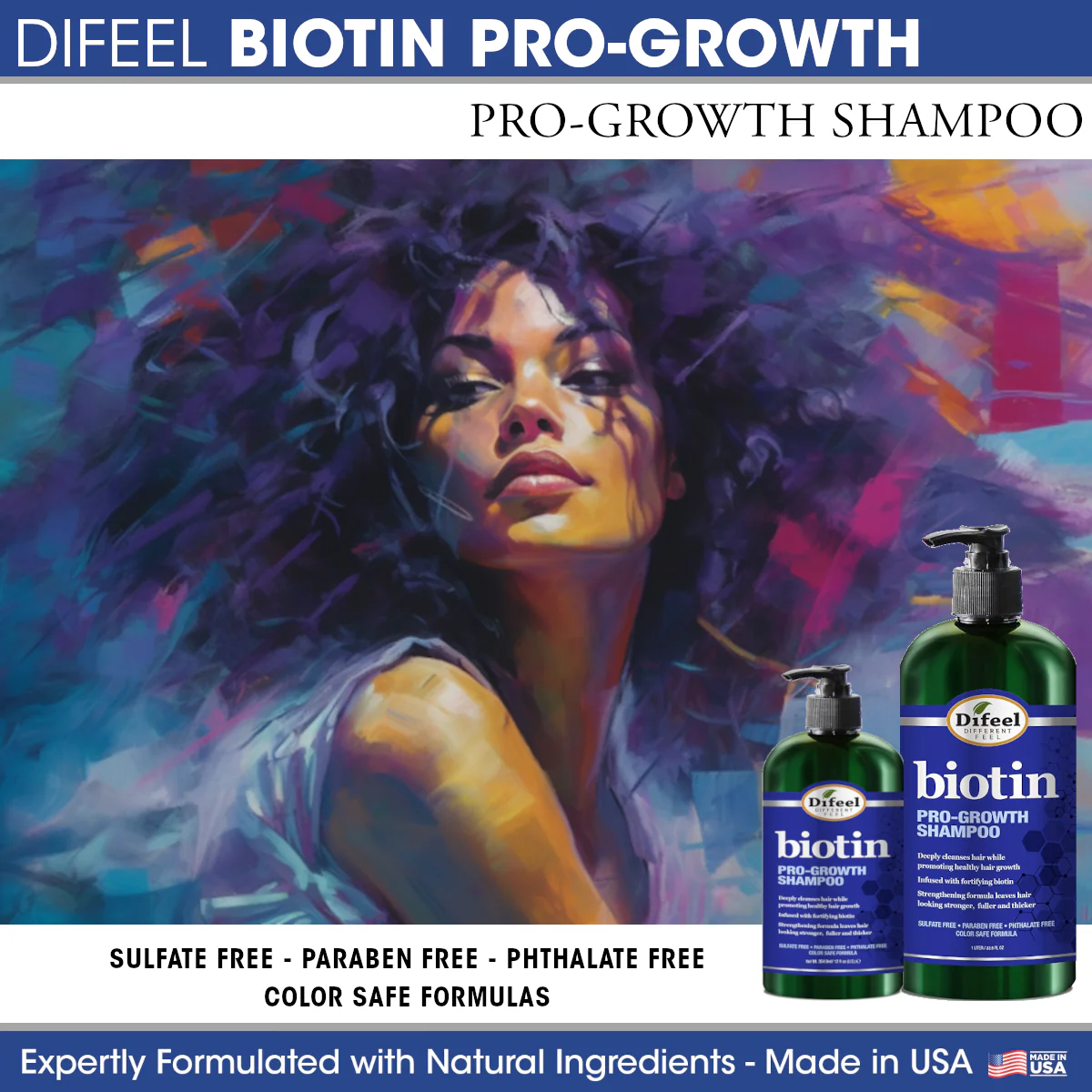 Difeel Elevated Biotin Shampoo 12 oz