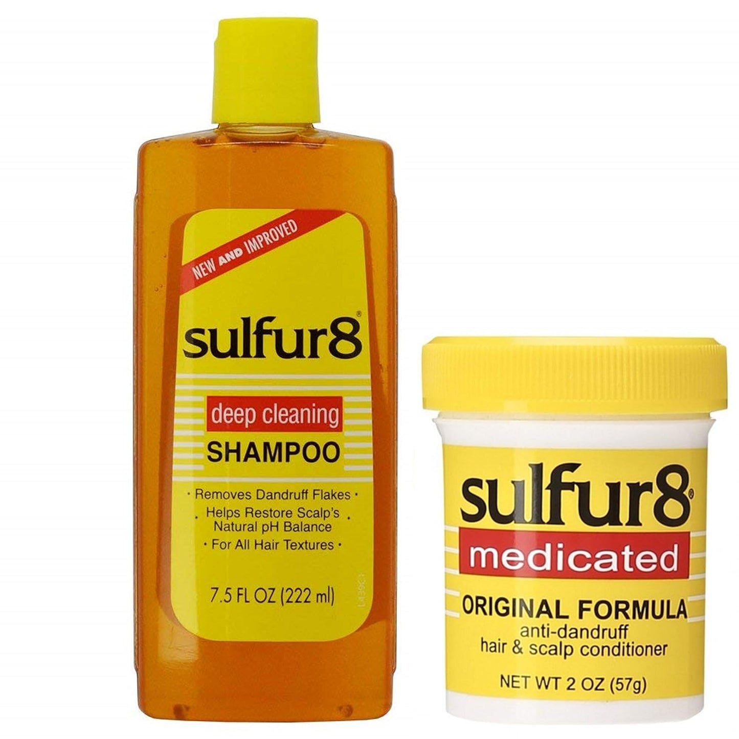 Sulfur8 Deep Cleaning Shampoo 7.5 OZ And Sulfur8 Cond Original 2 OZ