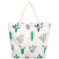 CACTUS PLANT PRINT TOTE BAG