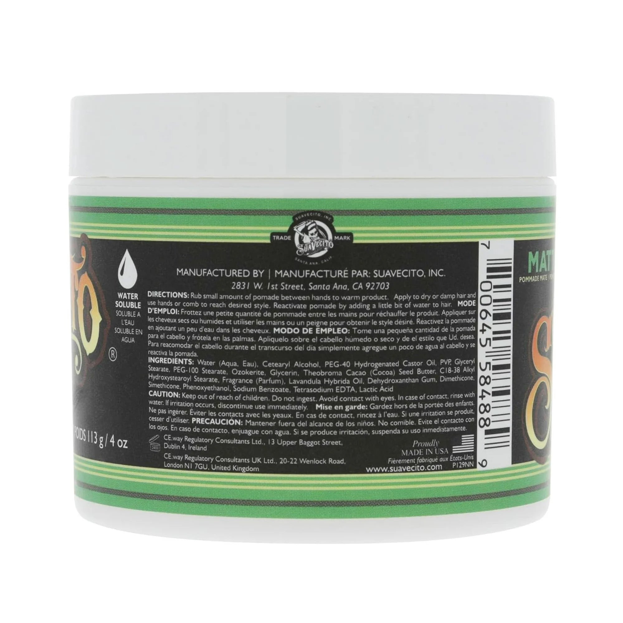 SUAVECITO 4 oz POMADE MATTE