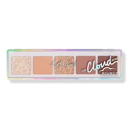 L.A. Girl On Cloud Nine Bouncy Eyeshadow Palette, Weightless Cream-to-Powder Eye Makeup