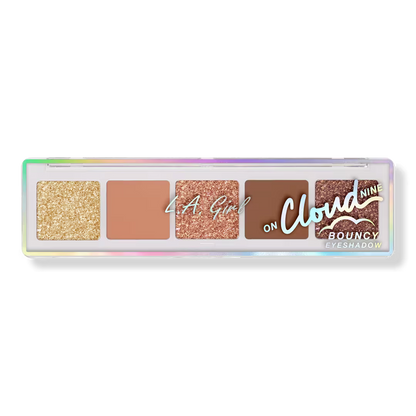 L.A. Girl On Cloud Nine Bouncy Eyeshadow Palette, Weightless Cream-to-Powder Eye Makeup