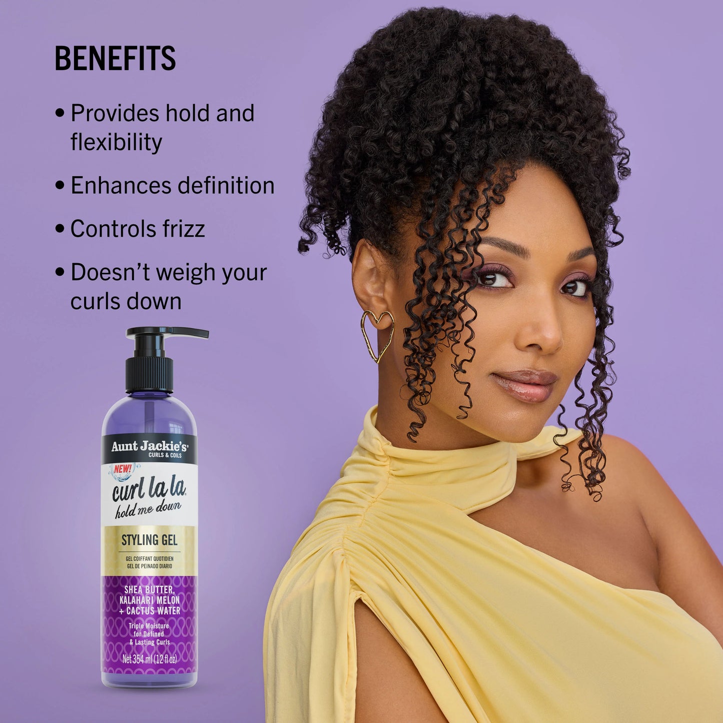 Aunt Jackie's Curl La'La Hold Me Down Styling Gel 12oz