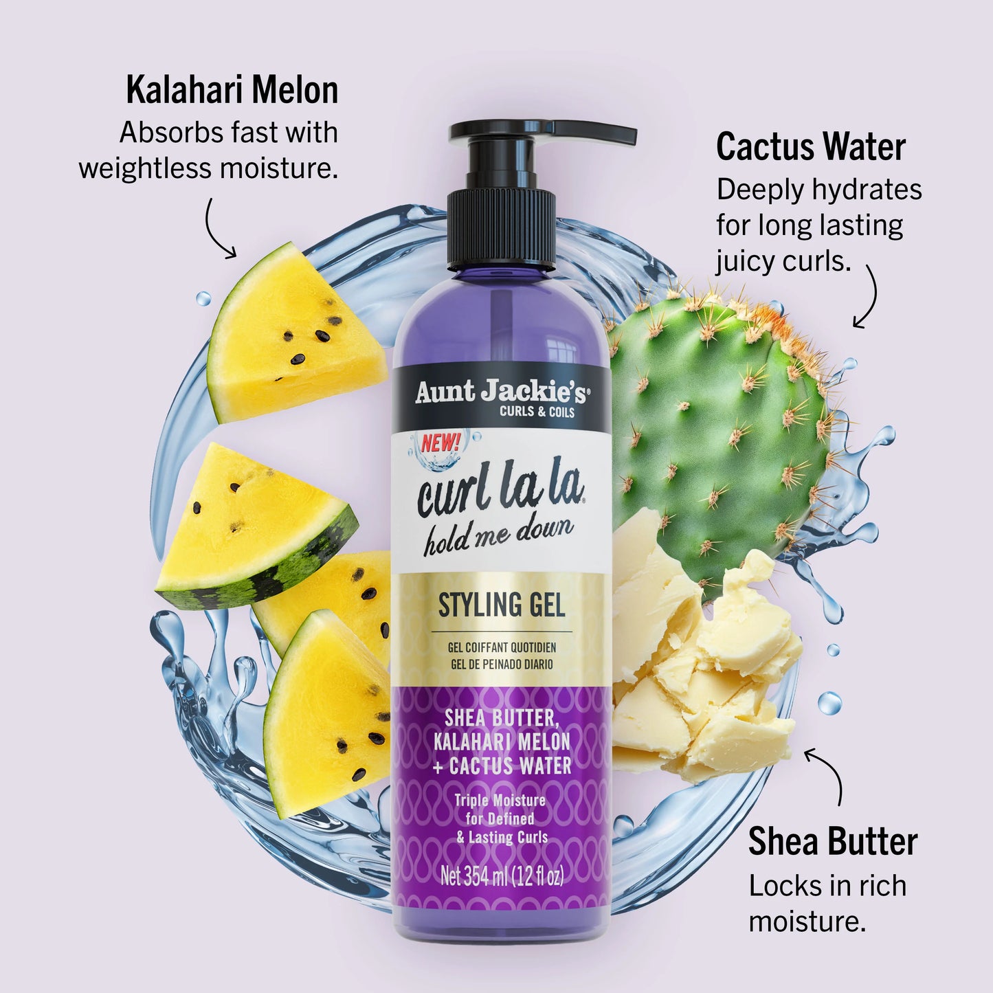 Aunt Jackie's Curl La'La Hold Me Down Styling Gel 12oz