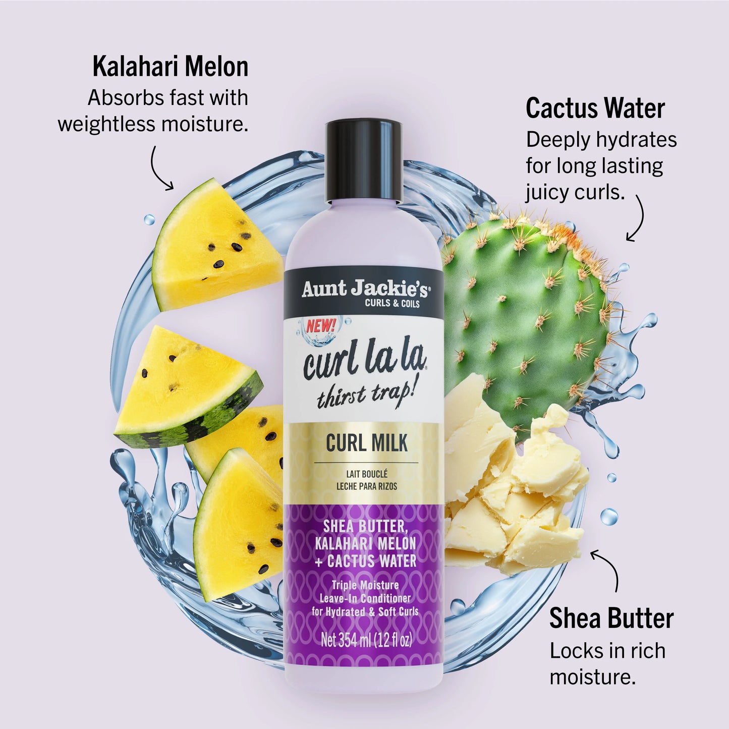Aunt Jackie's Curl La'La Thirst Trap Curl Milk 12oz