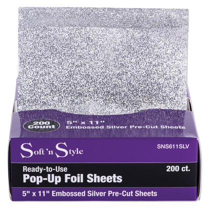 SOFT 'N STYLE 5"X11" POP FOIL 200 ct SNS611SLV