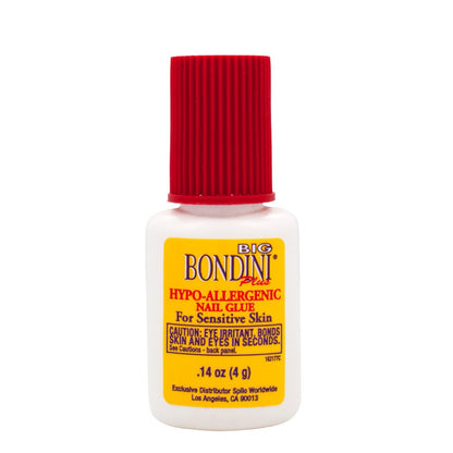 12 Pack Big Bondini Plus All Purpose Hypo-Allergenic Nail Glue 0.14 oz