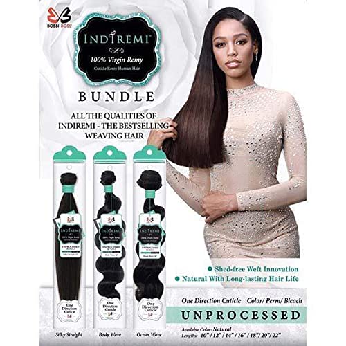 Bobbi Boss Indi Remi Unprocessed Natural Virgin Human Hair Weave Bundle STRAIGHT