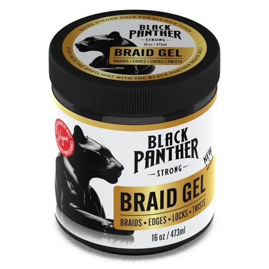 Black Panther 16 oz Braid Gel Regular (White)