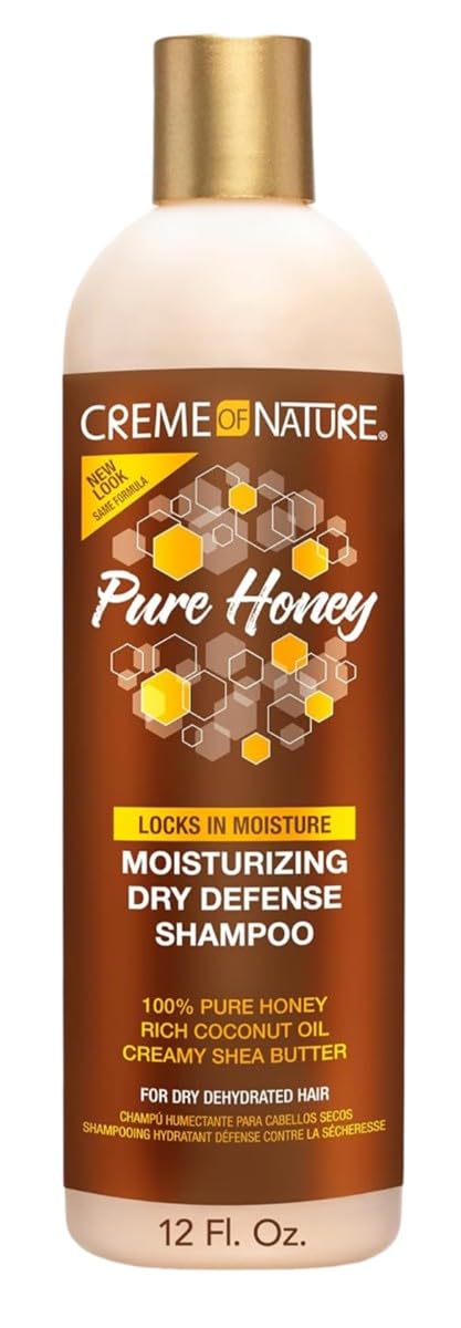 Creme of Nature Pure Honey Moisturizing Dry Defense Shampoo 12 oz