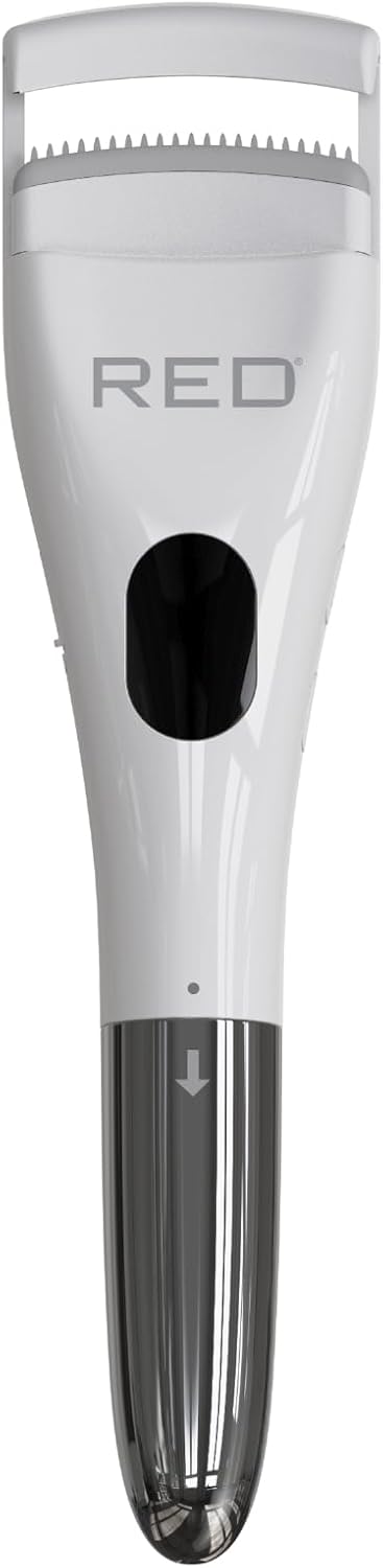 Red DHL01 Dual Heated Eyelash Curler White