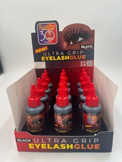 Salon Pro 30 Sec Eyelash Glue Dark 2 oz (1dz)