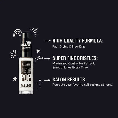 Kiss New York Glow Nail Art Liner-Fine Detailing