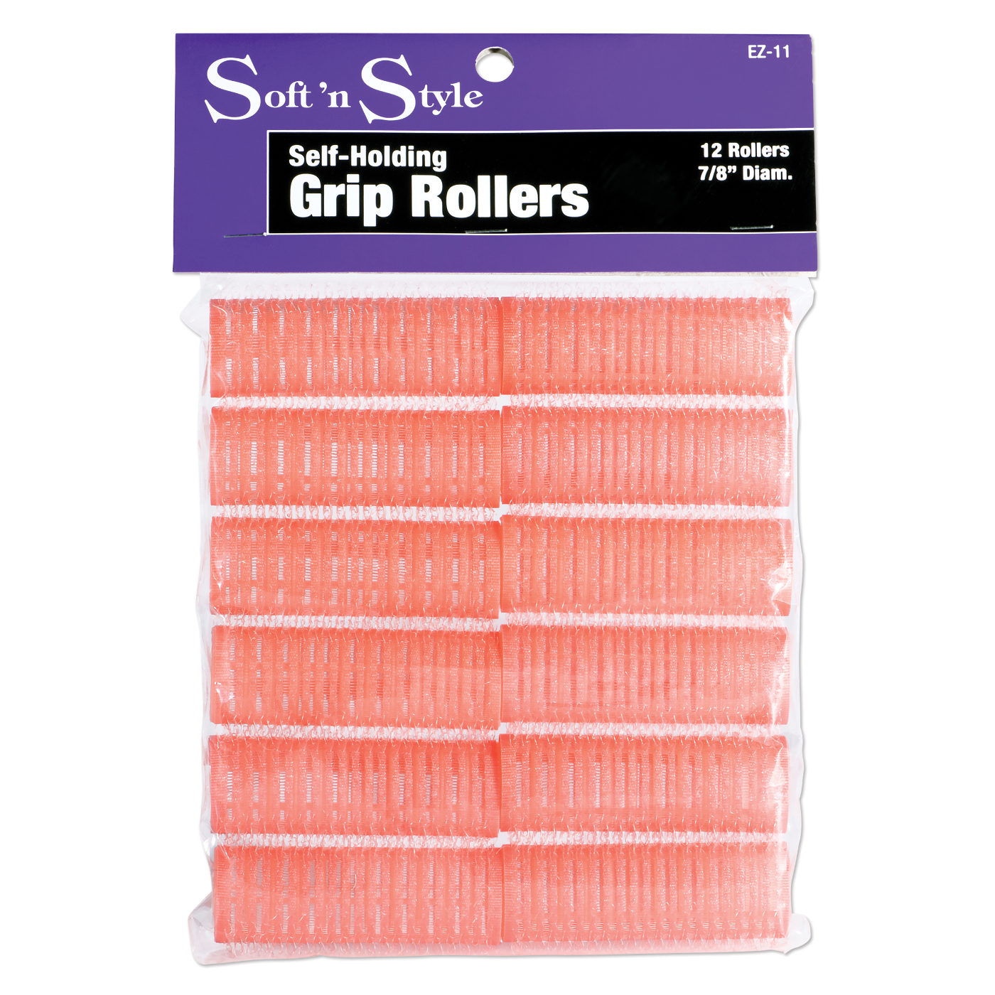 Soft 'n Style 7/8 " Pink Grip Roller #EZ-11