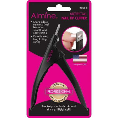 Almine #6088 Artificial Nail Clipper Matte Black