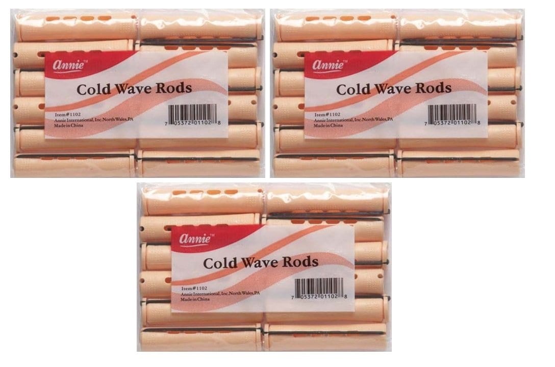Annie Jumbo Cold Wave Rods 12pc Sand (12pc) #1102