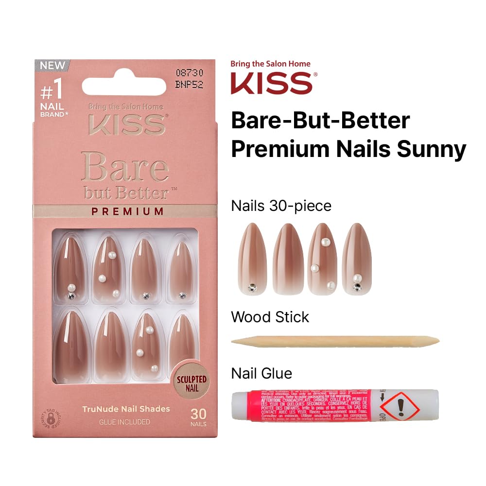 Kiss Bare but Better Premium Nails Sunny BNP52