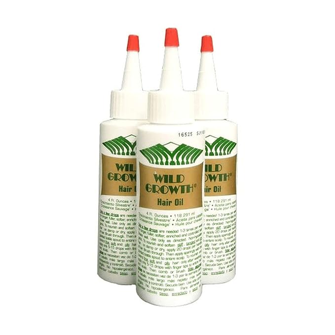 3 Pack Wild Growth Hair Oil 4oz (White)