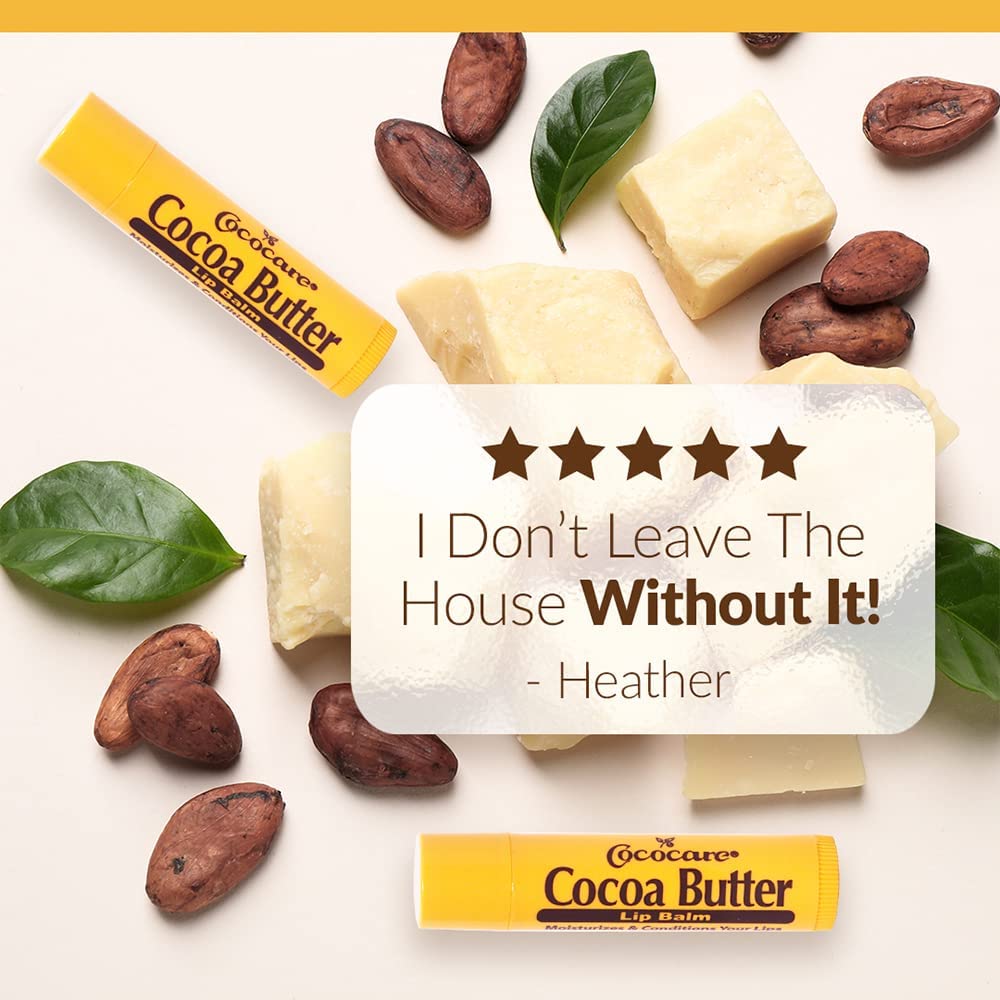 Cococare Cocoa Butter Lip Balm 0.15oz (24 Pieces)
