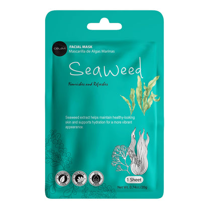 Celavi Beauty and Cosmetics Collagen Hydration Facial Face Sheets Masks, 0.74 oz 12 Count