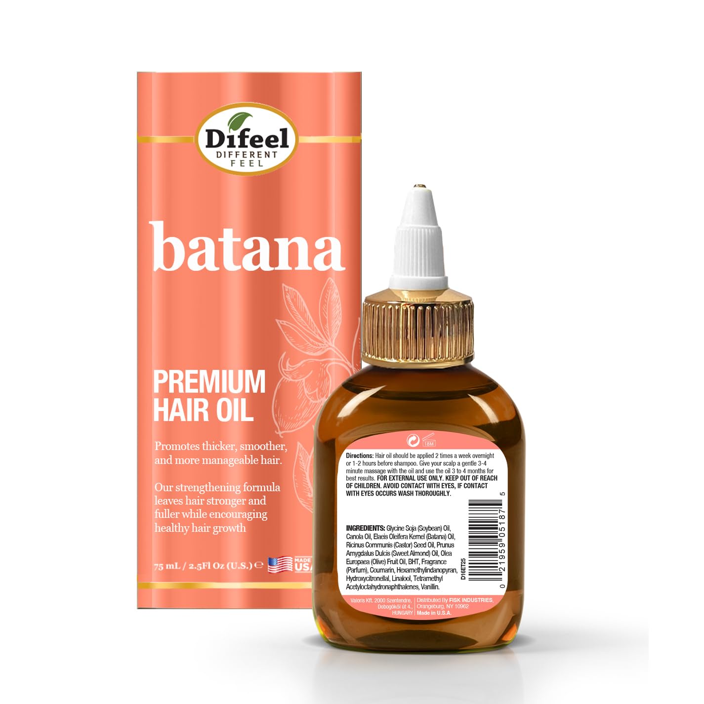 Difeel Elevated Batana Premium Hair Oil 2.5 oz
