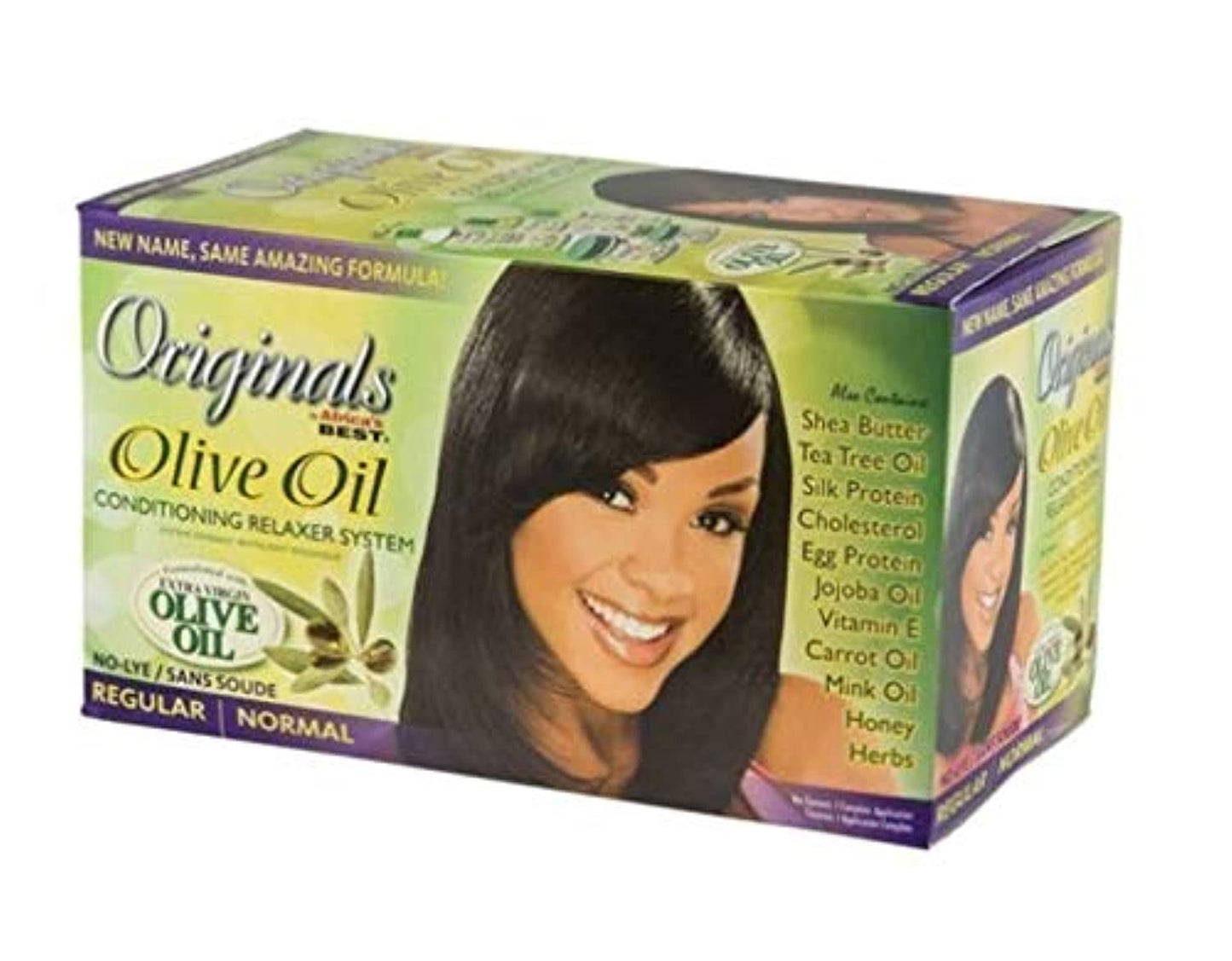 Africa's Best Organics Olive Oil Conditioning No Lye Relaxer System Regular