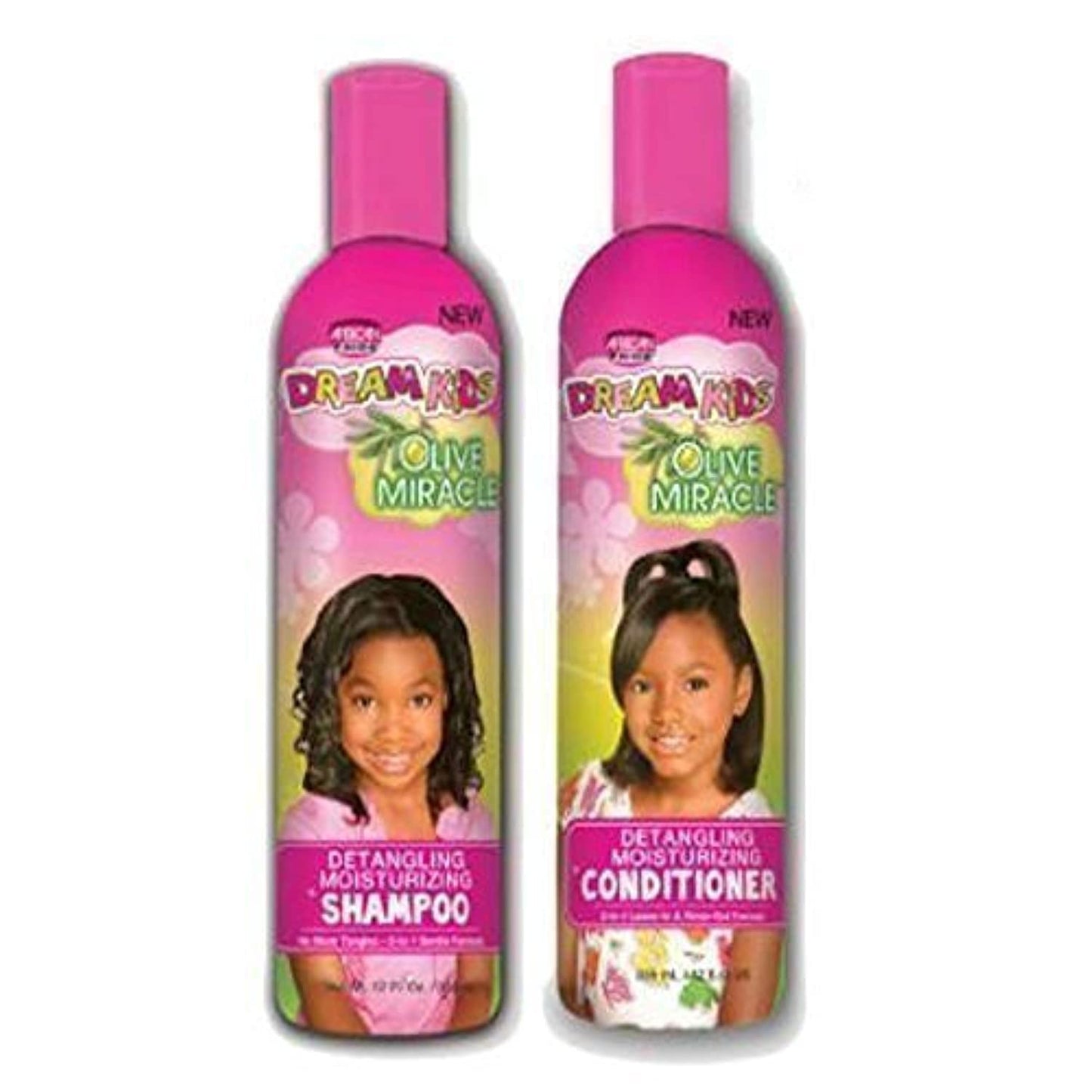 AFRICAN PRIDE DREAM KIDS OLIVE MIRACLE DETANGLING SHAMPOO AND CONDITIONER BUNDLE SET