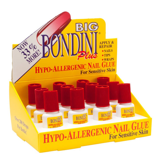 Bondini Hypo-Allergenic Nail Glue .14oz 12 Pack