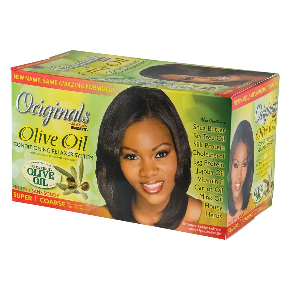 Africa's Best Organics Olive Oil Conditioning No Lye Relaxer System Super