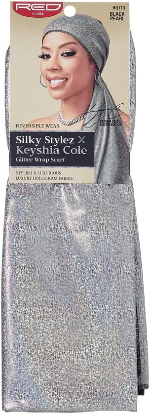 Red by Kiss Silky Stylez Glitter Wrap Scarf HQ