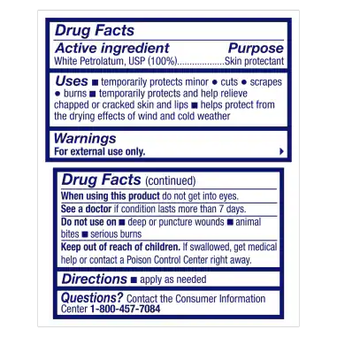 Vaseline 100% Pure Petroleum Jelly 7.5 oz