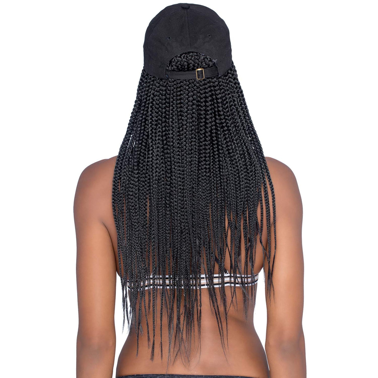 Vivica A Fox Synthetic Capdo Black Cap with 20" Box Braid Hair Wig CD-BRAY