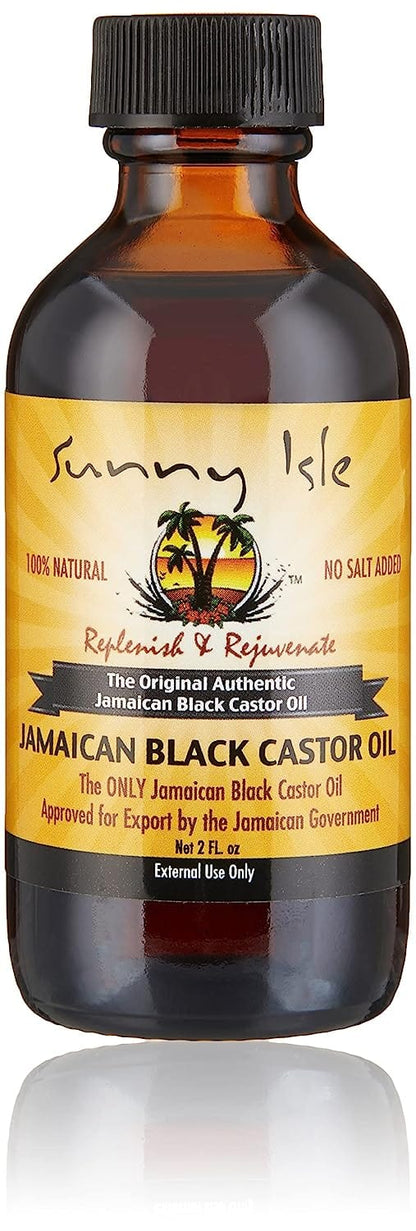Sunny Isle 100% Natural Black Castor Oil 2 oz