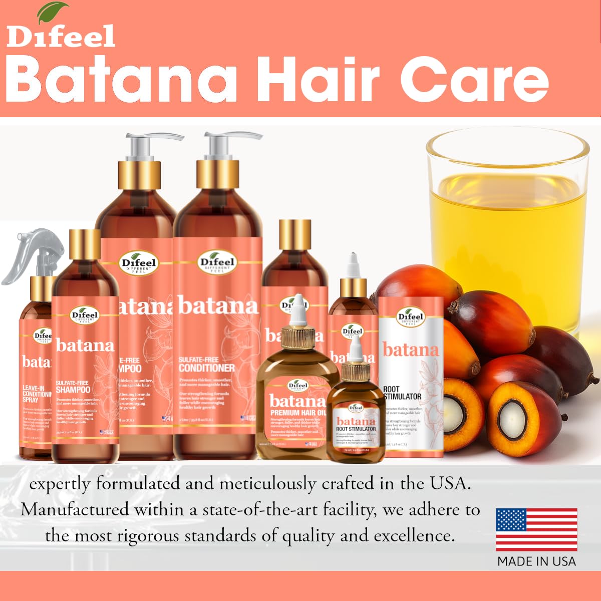 Difeel Elevated Batana Premium Hair Oil 2.5 oz