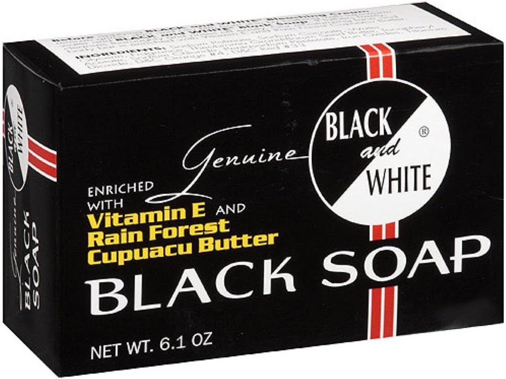 5 PACK BLACK & WHITE 6.1OZ SOAP