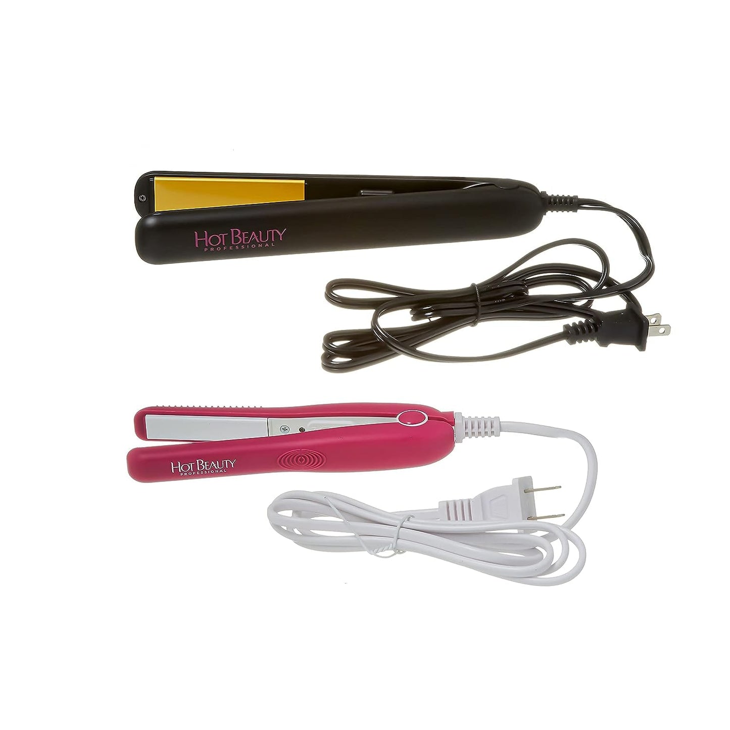Hot Beauty Professional Hair Straightener Combo 2-in-1 Value Pack