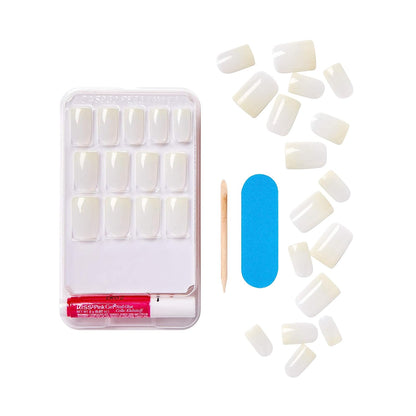 Kiss Salon Acrylic Natural Square Nails Medium 28 ct - KSAN02