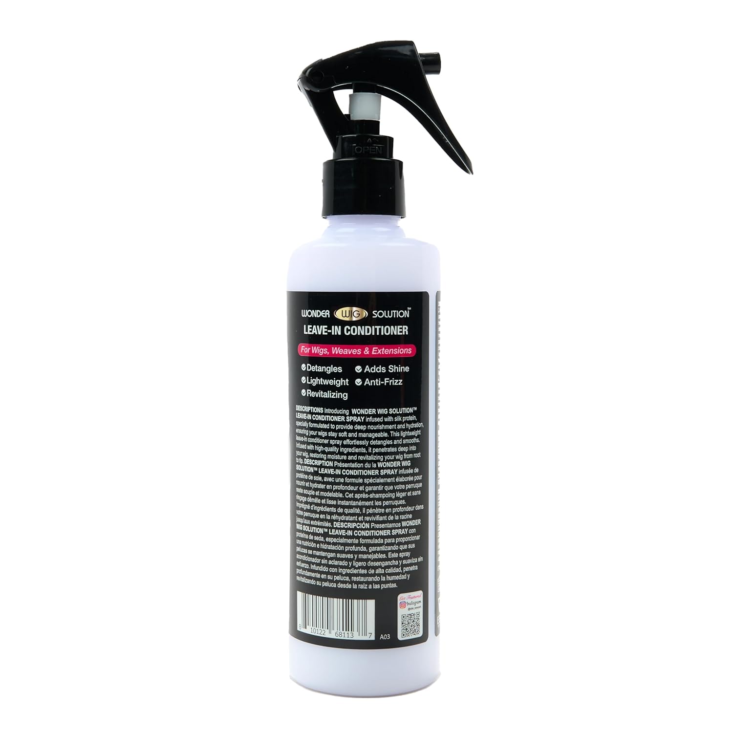 Wonder Wig Solution Leave In Spray Type 8.5 oz WWLCS250