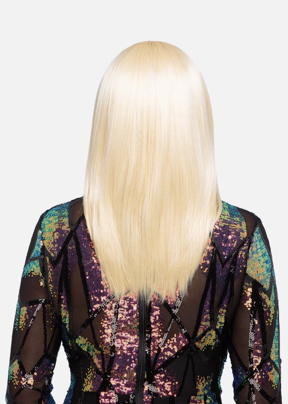 Vivica A Fox Charli-V 18" Long Straight Layered Synthetic Wig – Blunt Bangs Full Cap