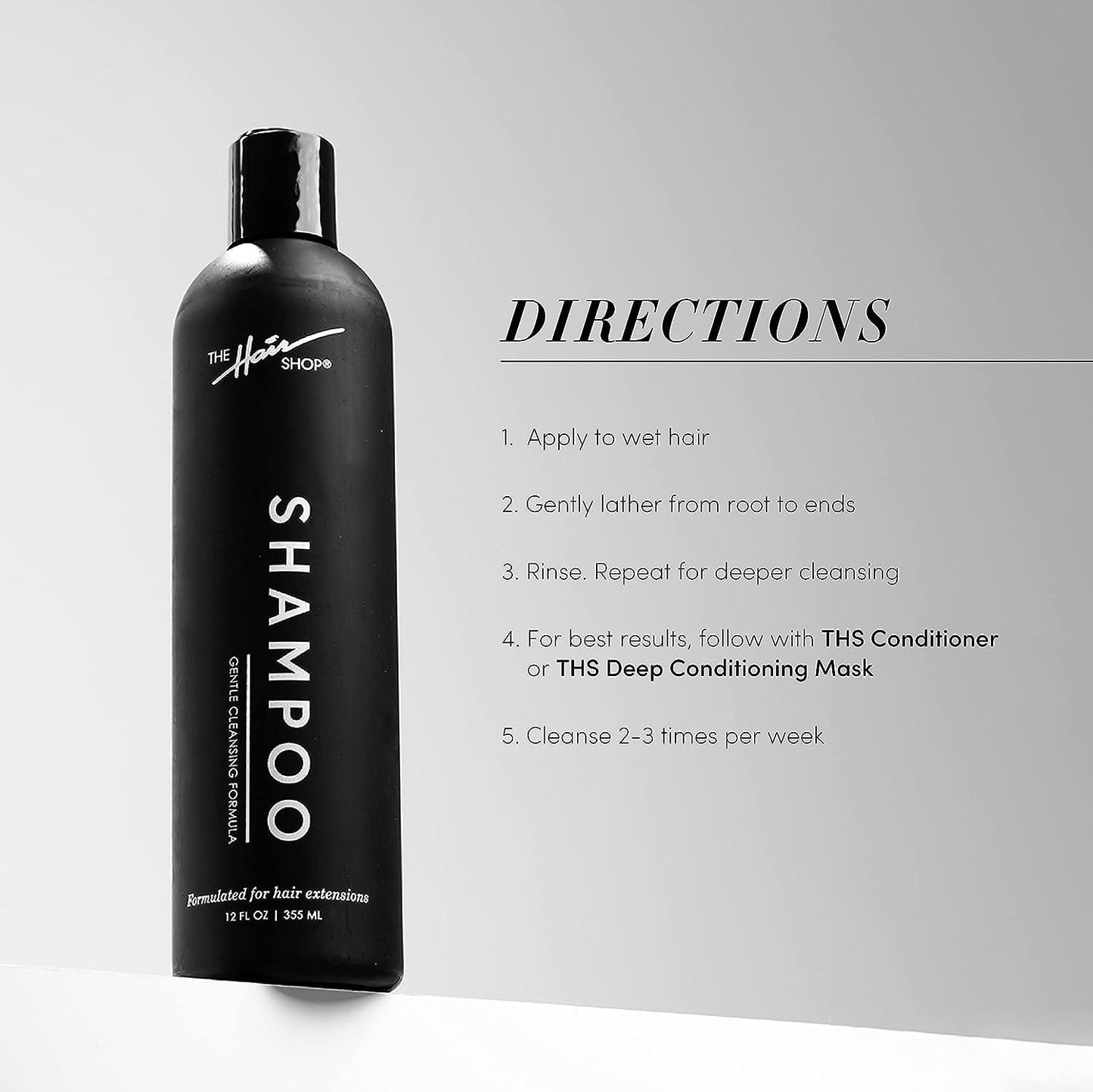 The Hair Shop Shampoo for Hair Extensions 12 oz