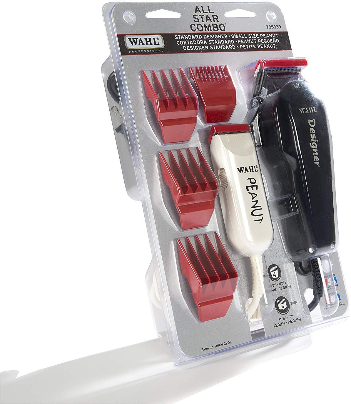 WAHL ALL STAR PEANUT + DESIGNER COMBO SET