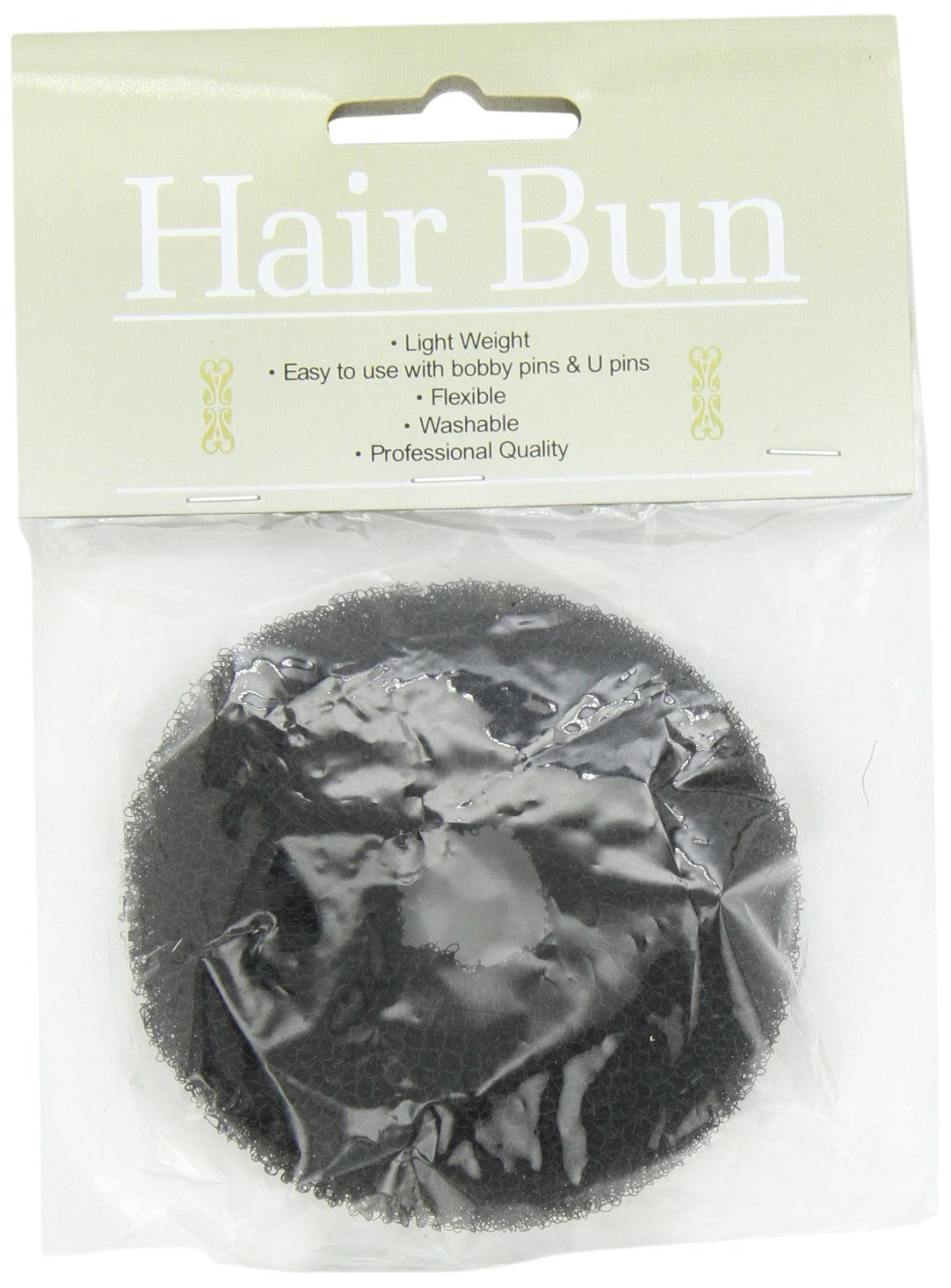 Soft 'N Style Hair Donut Black HD-10